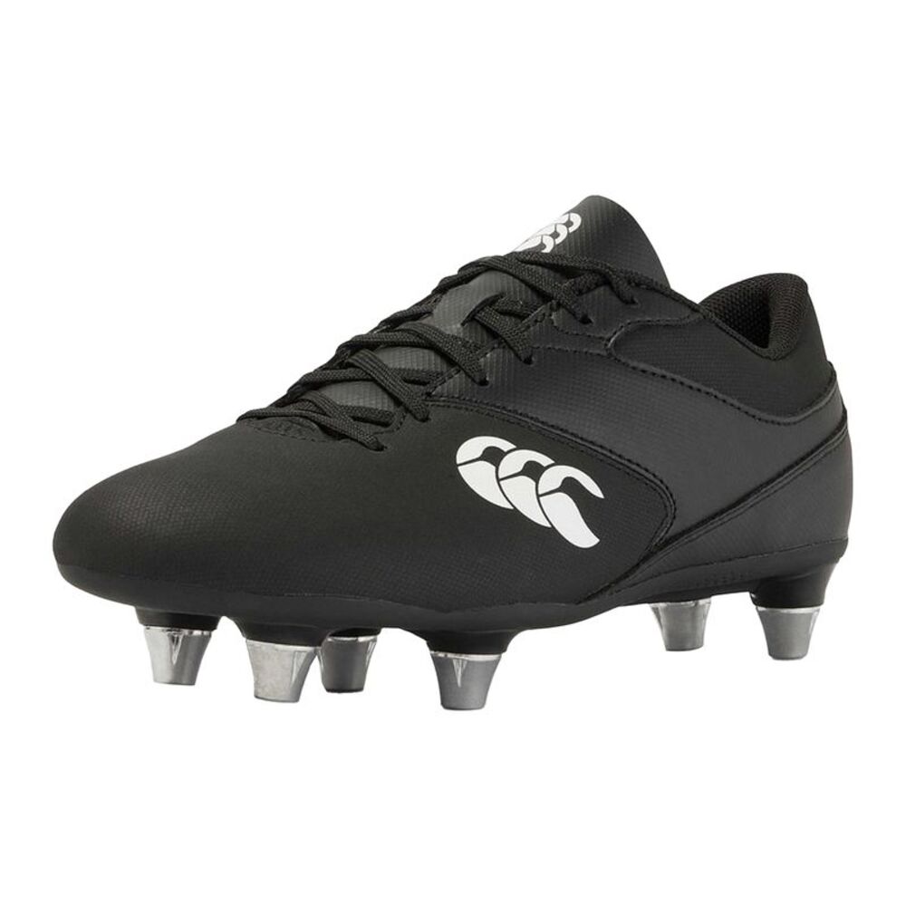 Canterbury Mens Phoenix Raze 2023 Soft Ground Rugby Boots / Black/White